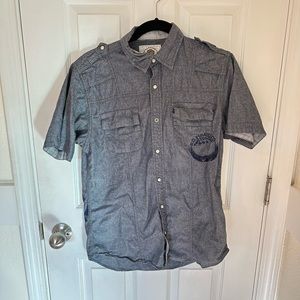 Ed Hardy Short Sleeve Button Down shirt sz S